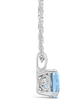 Sky Blue Topaz (2-3/4 ct. t.w.) Pendant Necklace Sterling Silver. Also Available Rose Quartz, and Amethyst