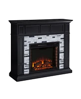 Southern Enterprises Lysander Marble Electric Fireplace