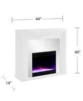 Southern Enterprises Morrigan Mirrored Color Changing Electric Fireplace