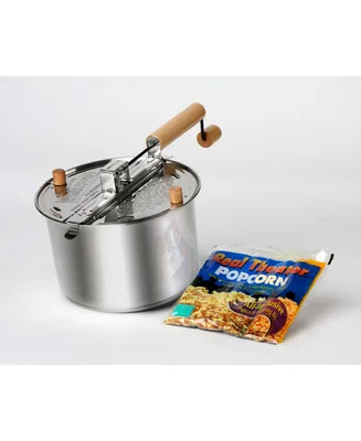 Wabash Valley Farms Stainless Steel Whirley-Pop Popcorn Popper