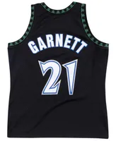 Men's Mitchell & Ness Kevin Garnett Black Minnesota Timberwolves 1997-98 Hardwood Classics Swingman Player Jersey