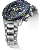 Citizen Eco-Drive Men's Analog-Digital Promaster Blue Angels Skyhawk A-t Stainless Steel Bracelet Watch 46mm