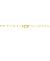 Created Spinel Aquamarine (1-5/8 ct. t.w.) Pendant Necklace in 10k Yellow Gold