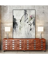 Giant Art 32" x 24" Magic Energy Ii Art Block Framed Canvas