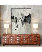 Giant Art 40" x 30" Magic Energy I Art Block Framed Canvas