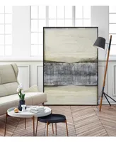 Giant Art 32" x 24" Divided Horizon I Art Block Framed Canvas