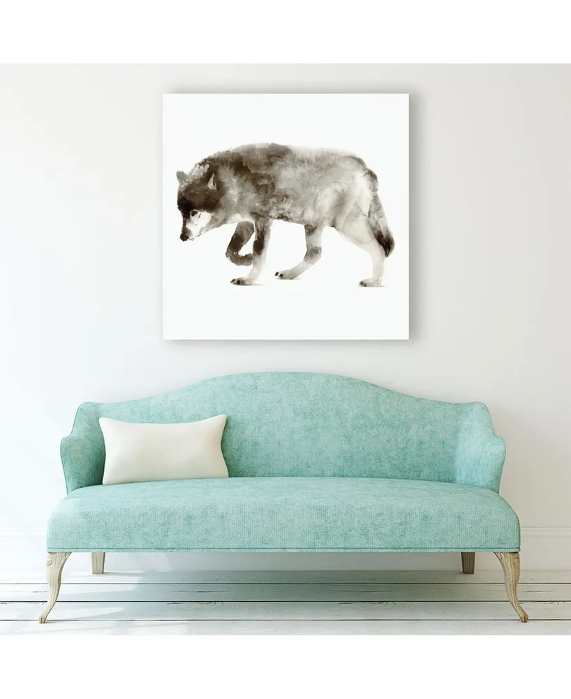 Giant Art 20" x 20" Wolf Museum Mounted Canvas Print