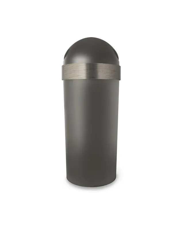 Umbra Venti 16-Gallon Swing-Top Trash Can Black