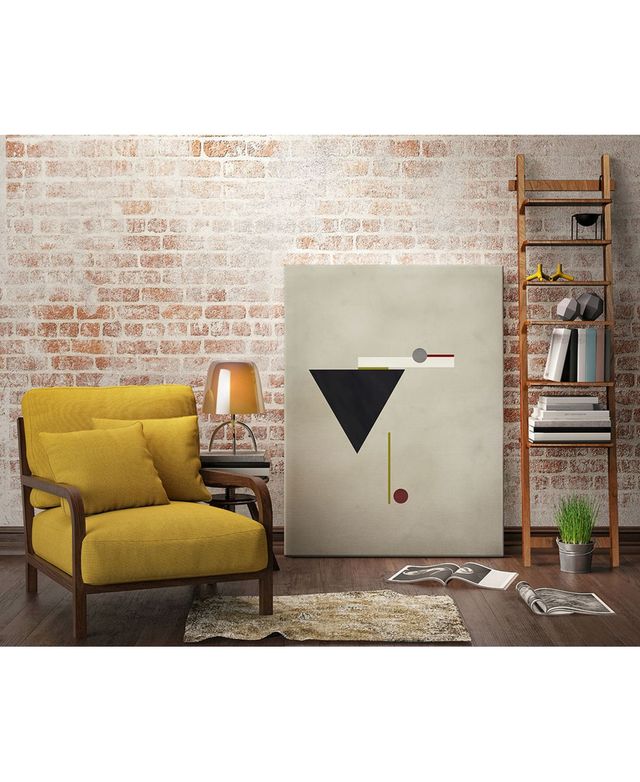 Giant Art 36" x 24" Triangle Love Museum Mounted Canvas Print