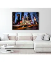 Giant Art 20" x 16" Times Square Rays of Light I Museum Mounted Canvas Print