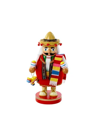 Kurt Adler 10.25-Inch Chubby Mexican Nutcracker Tablepiece