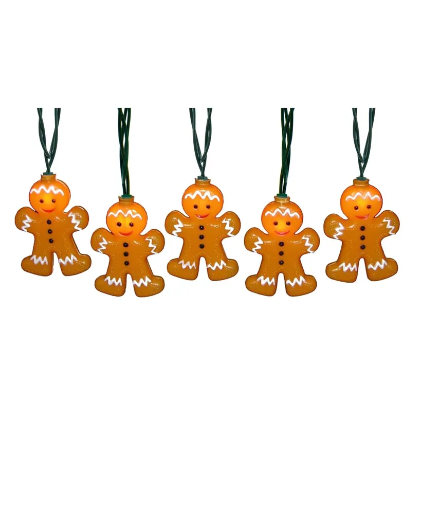 Kurt Adler 10-Light Gingerbread Light Set