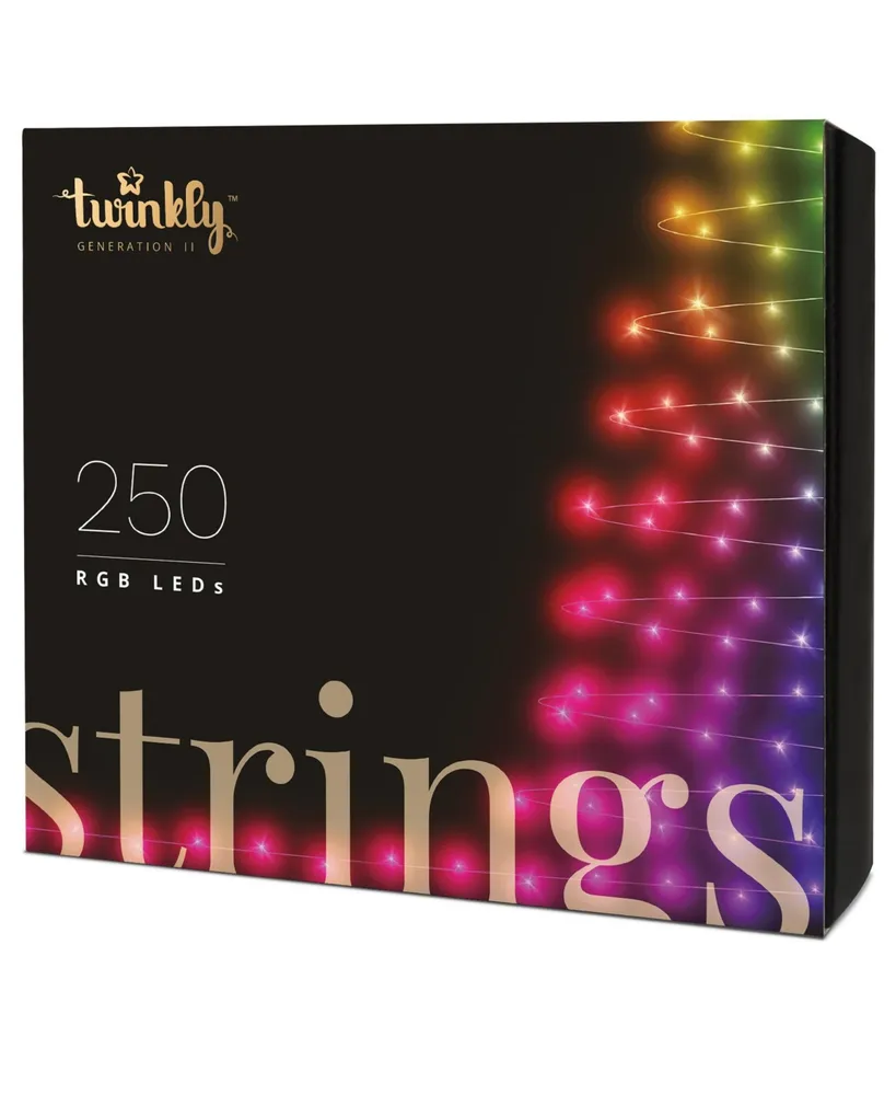 Kurt Adler Twinkly 250-Light Rgb Led String Light Set