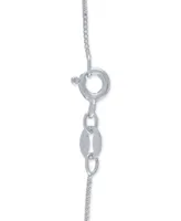 Forever Grown Diamonds Lab-Created Diamond Cross 18" Pendant Necklace (1/2 ct. t.w.) in Sterling Silver, 14k Gold