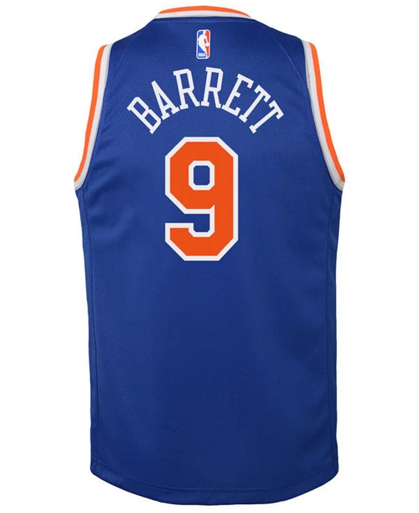 Nike Big Boys and Girls Rj Barrett New York Knicks Icon Swingman Jersey