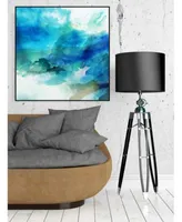 Giant Art Ephemeral Blue I Art Block Framed Canvas