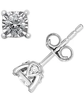 TruMiracle Diamond Stud Earrings (1/3 ct. t.w.) in 14k White Gold