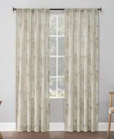 No. 918 Hilary Floral Semi Sheer Curtain Panel Collection