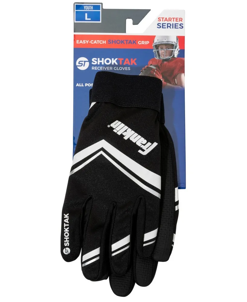 Franklin Sports Shoktak Youth Football Receiver Gloves