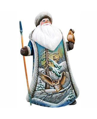 G.DeBrekht Woodcarved and Hand Painted Santa of All Wilderness Figurine