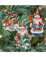 Designocracy Father Frost Tales Ornaments, Set of 3