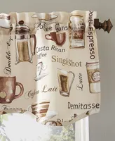 Bristol Coffee Shop Semi-Sheer Rod Pocket Kitchen Curtain Valance and Tiers Set