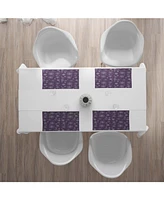 Ambesonne Eggplant Place Mats, Set of 4