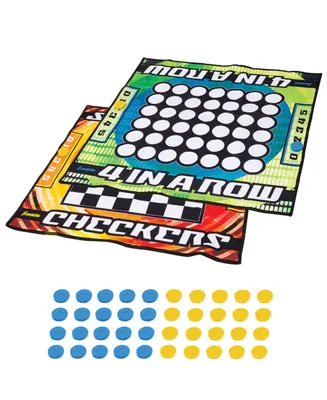 Franklin Sports Checkers and Four-in-a-Row Mat