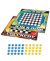 Franklin Sports Checkers and Four-in-a-Row Mat