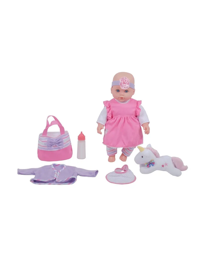 Dream Collection 16" Lovely Baby Doll with Unicorn
