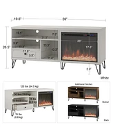 A Design Studio Maxwell Fireplace Tv Stand For Tvs Up To 65"