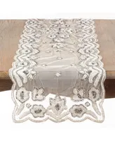 Saro Lifestyle Hand-Beaded Table Runner