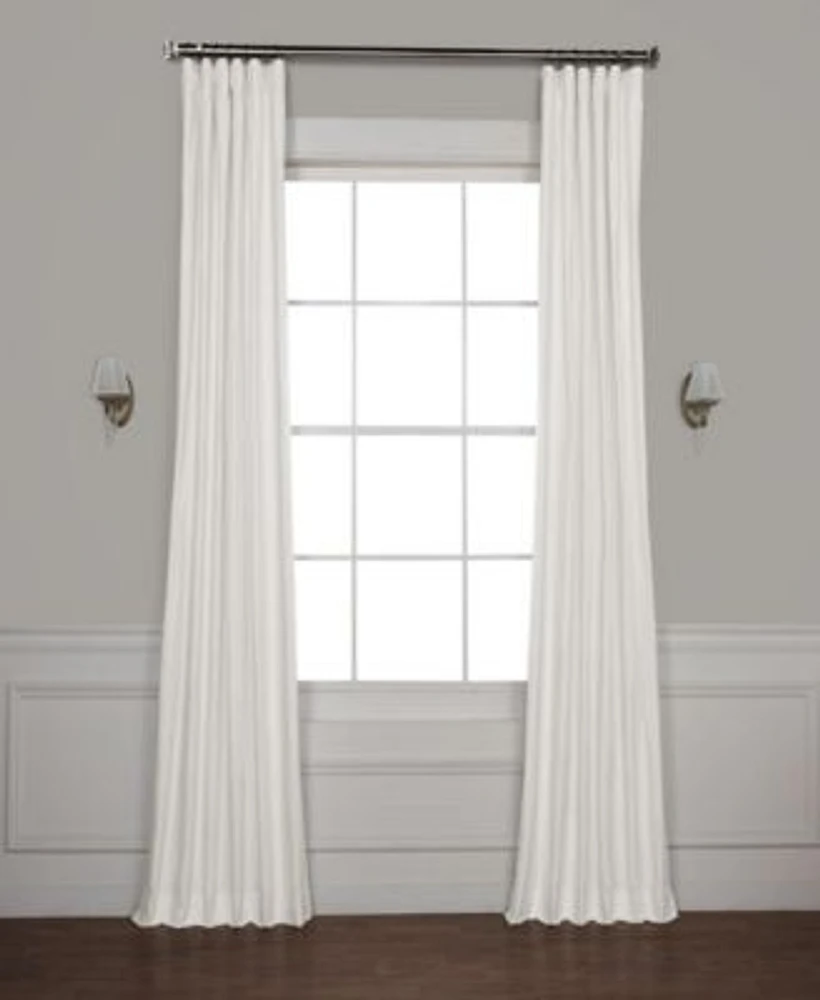Exclusive Fabrics Furnishings Solid Cotton Blackout Curtain Panel