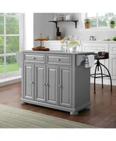 Crosley Alexandria Stainless Steel Top Kitchen Island