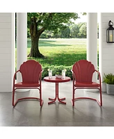 Crosley Tulip 3 Piece Metal Conversation Seating Set