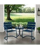 Crosley Brighton 3 Piece Metal Conversation Seating Set