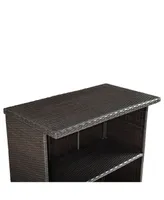 Crosley Palm Harbor Wicker Bar