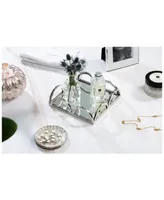 Classic Touch 8" Mirrored Napkin Holder With Side Bars