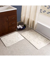 Baldwin 2 Piece Memory Foam Bath Mat Set