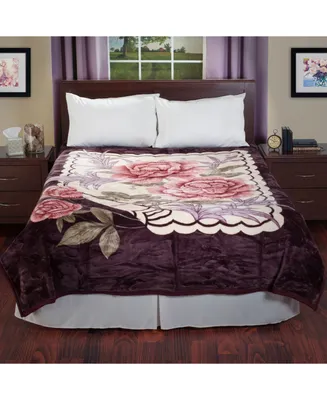 Baldwin Home Rose Heavy Thick Plush Mink Blanket