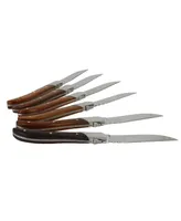 French Home 6 Wood Steak Knives