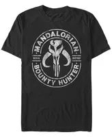 Men's Star Wars The Mandalorian Bounty Hunter Seek Destroy Short Sleeve T-Shirt