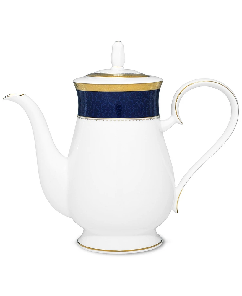 Noritake Odessa Cobalt Gold Coffee Server, 48 Oz.