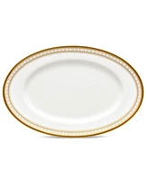 Noritake Trefolio Gold Butter/Relish Tray, 8-3/4"