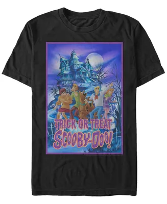 Fifth Sun Scooby-Doo Men's Trick or Treat Poster Short Sleeve T-Shirt