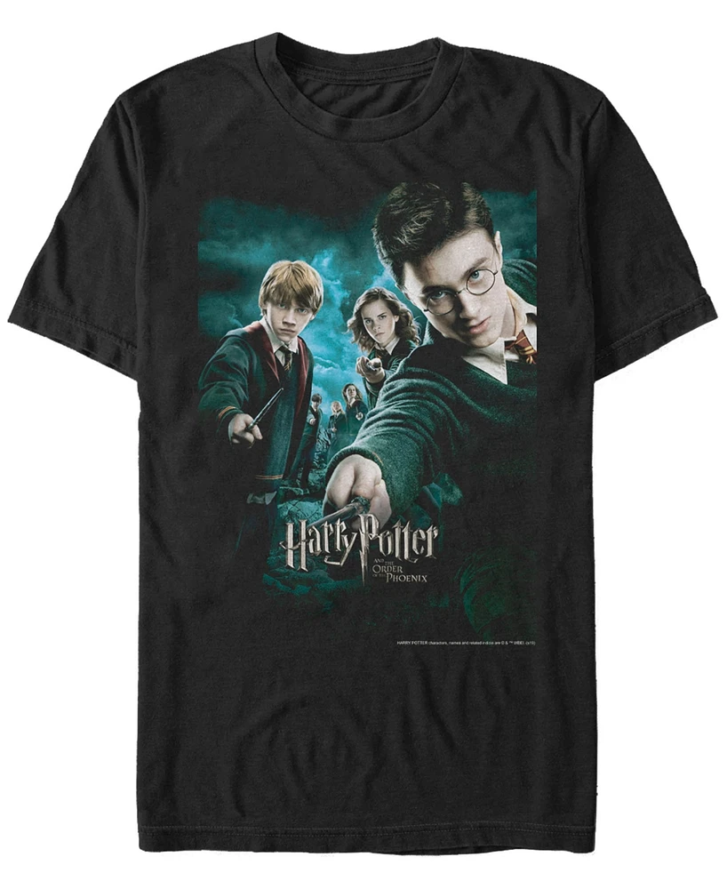 Fifth Sun Harry Potter Men's Order of The Phoenix Group Poster Short Sleeve T-Shirt