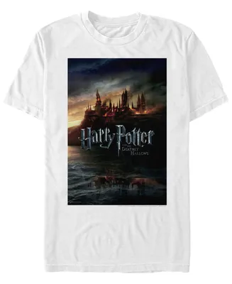 Fifth Sun Harry Potter Men's Hogwarts Deathly Hallows Poster Short Sleeve T-Shirt