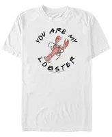 Fifth Sun Friends Men's You Are My Lobster Text Short Sleeve T-Shirt