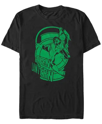 Fifth Sun Dc Men's Green Lantern Big Logo Short Sleeve T-Shirt