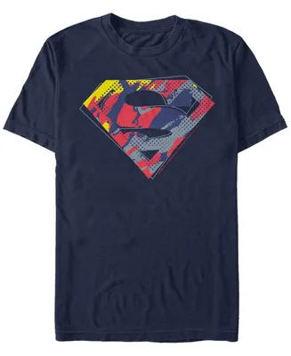 Fifth Sun Dc Men's Superman Camouflage Logo Short Sleeve T-Shirt